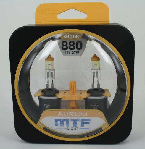 Лампа MTF H27-12-27(880) 3000K Aurum NEW набор 2шт