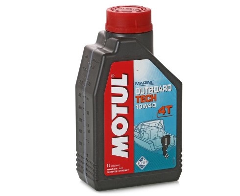 Масло моторное Motul Outboard Tech 4T 10W40 для 4-х тактных подвесных лодочных моторов п/синт. 1л