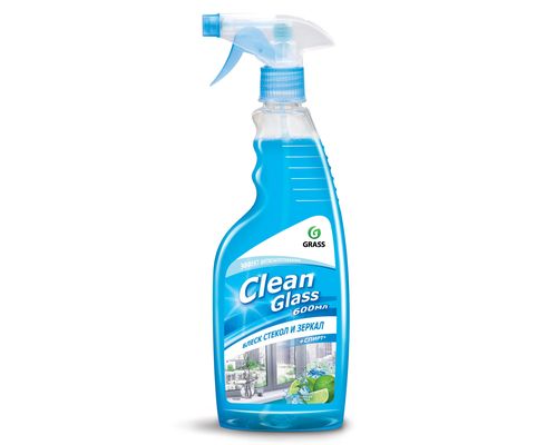 Очиститель стекол Clean glass  Голубая Лагуна  блеск для стекол и зеркал 600мл. (тригер)
