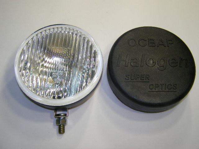 Фара противотуманная круглая белая с крышкой 1шт.