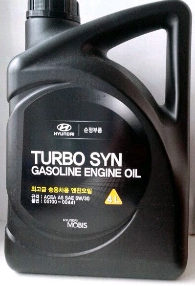 Масло моторное Hyundai 5W-30 SM/GF-4 (4л) TURBO SYN для бензиновых двигателей