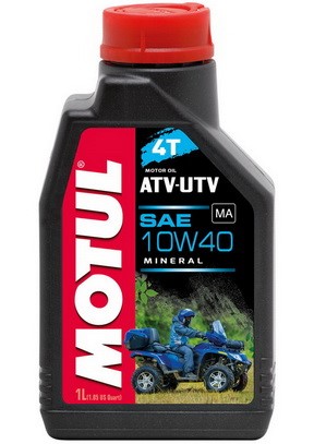 Масло моторное MOTUL 4 такт. ATV-UTV 4T 10W40 (1л) минеральное (для скутеров и квадрациклов мопедов)