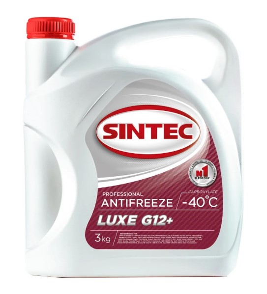 Антифриз Sintec LUX -40 G-12+  5кг. красный