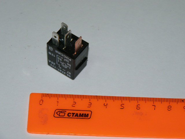 Реле 4-х конт (маленькое) =20А, 12V=  для ВАЗ 1118, 2170, Г-3302 Бизнес, Nexia с резистором MICRO