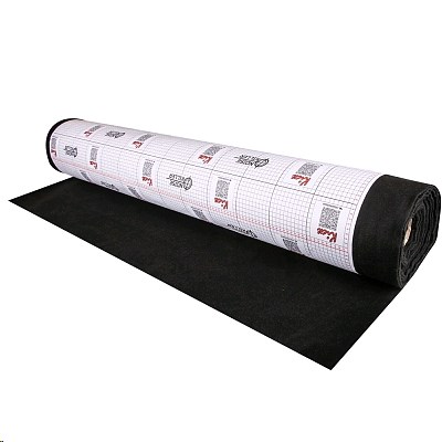 Карпет черный (самоклеящийся нетканый материал для шумоизоляции) (ширина 125см.) =погонный метр=  KICX Carpet A