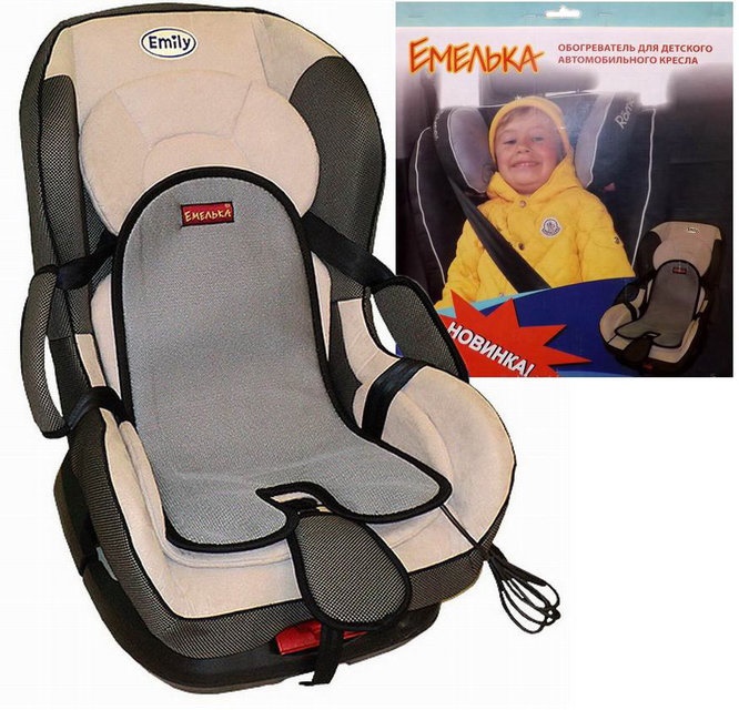 Обогрев сиденья на детское автокресло  ЕМЕЛЬКА  с регулятором