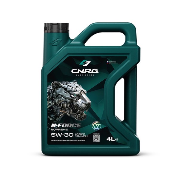 Масло моторное CNRG N-Force Supreme 5W30 ACEA A3/B4, API SN/CF синт.   (4л)