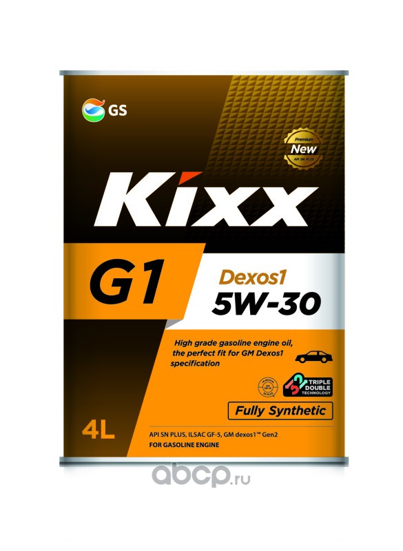 Масло моторное  Kixx G1 5W-30 (синт)  SN Plus Dexos 1 4л.