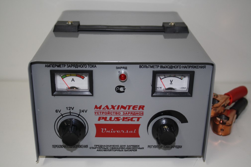 Устройство зарядное MAXINTER PLUS-15 СT (15А, 6,12,24V, 150А/ч, 250Вт)