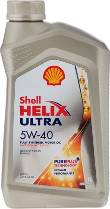 Масло моторное Shell Helix Ultra 5W40 SN/CF A3/B3 A3/B4 1л. синтетика