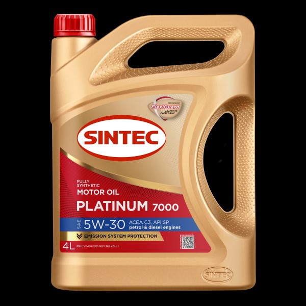 Масло моторное SINTEC  Platinum  7000  5W30  (синт)  SP   C3  моторное масло    4л., шт
