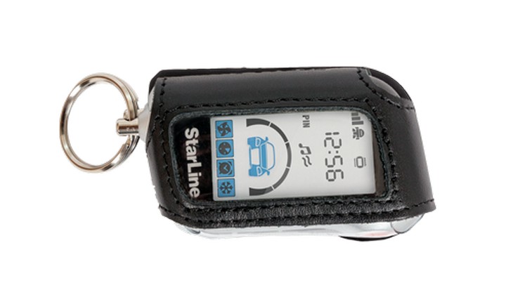 Чехол для брелка сигнализации StarLine A63/A93 кожа,черный