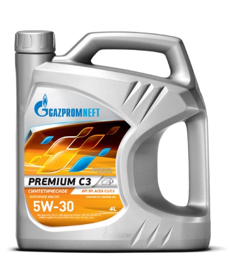 Масло моторное GAZPROMNEFT Premium С3 5W-30 API SN 4л. синтетика