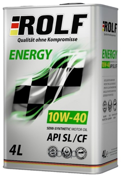 Масло моторное ROLF Energy 10W40 4л. п/синт. API Sll/CF