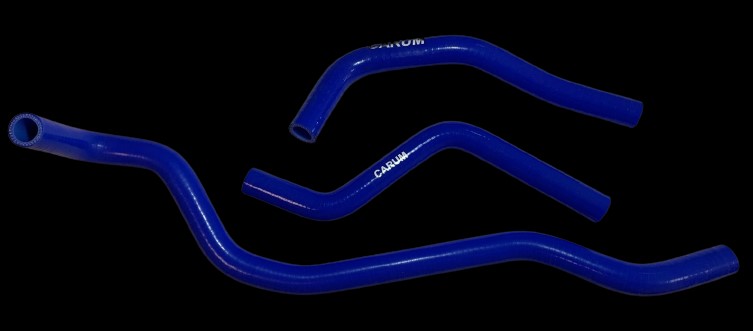 Патрубки радиатора отопителя Largus 8кл. синий силикон из 3шт