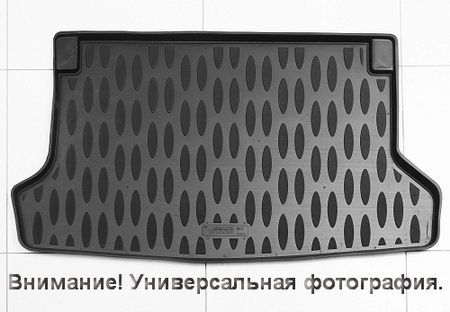 Коврик багажника Toyota RAV4 13-- с 2-мя карманами и полноценной запаской полиуретан (Элерон)