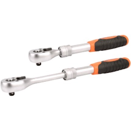 Вороток с трещеткой 1/2  72 зубца телескопическая 240-440мм