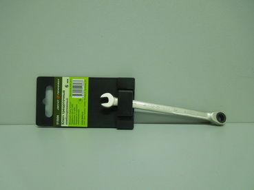 Ключ рожково-накидной с трещеткой  6мм (Дело Техники)