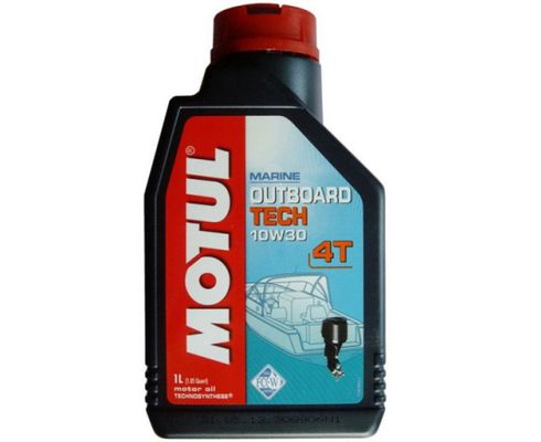 Масло моторное Motul Outboard Tech 4T 10W30 для 4-х тактных подвесных лодочных моторов п/синт. (1л)