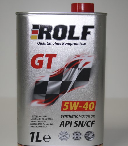 Масло моторное ROLF  GT 5W40 1л. синт. API SN/CF