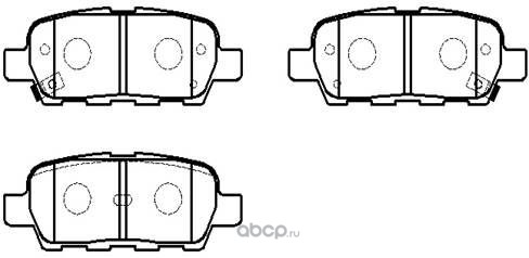 Колодки тормозные Nissan X-TRAIL/QASHQAI/ TIIDA/INFINITI FX/Renault KOLEOS задние