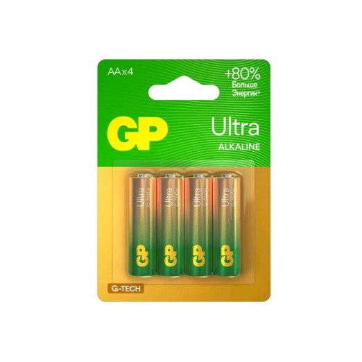 Элемент питания (батарейка) AA GP Ultra LR6 из 4шт