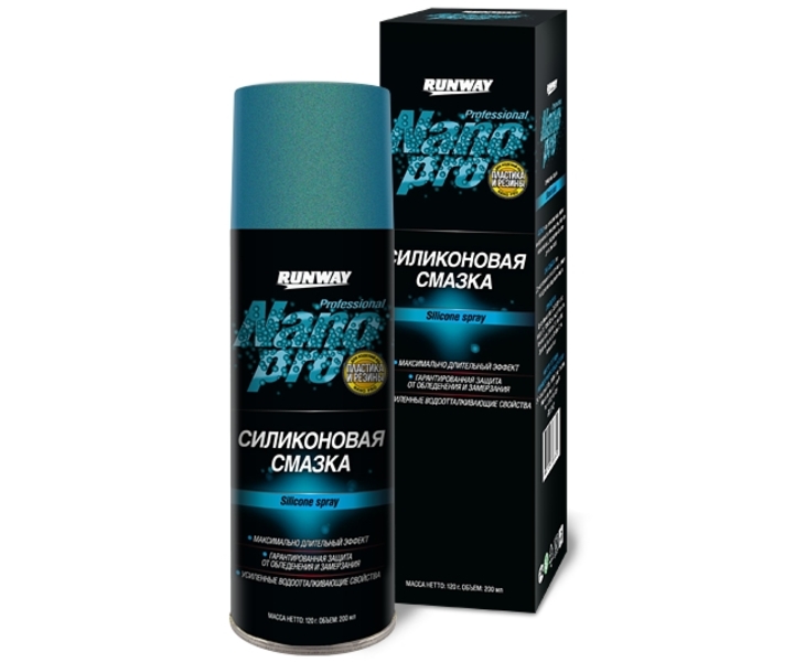 Смазка силиконовая Nano pro 200мл. аэрозоль