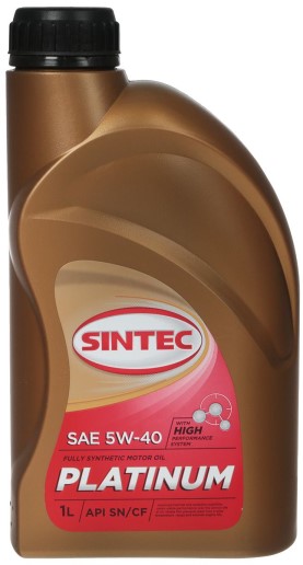Масло моторное Sintec PLATINUM SAE 5w-40 API SN/CF синт.  1л