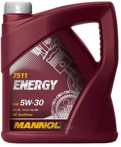 Масло моторное MANNOL Energy 7511 5W30 SN/CH-4 (4л.) синт.