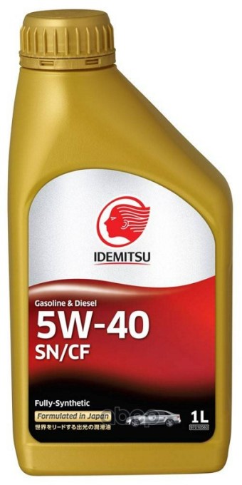 Масло моторное IDEMITSU FULLY-SYNTHETIC SN/CF 5W40 1л. синтетическое