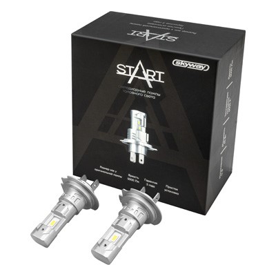 Лампа H7 12V LED 40W 5000LM 6000K 2 шт (Белый) START