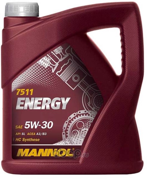 Масло моторное MANNOL Energy 7511 5W30 SL A3/B3 (4л.) синт.