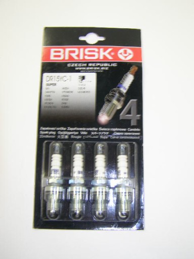 Свечи BRISK  Super-R  DR15YC-1 для ВАЗ 16кл., DAEWOO NEXIA 16кл. (0085)