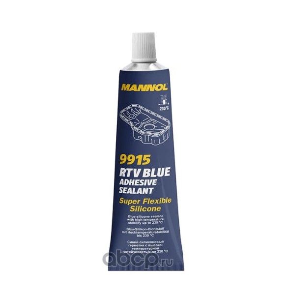 Герметик прокладная силиконовый синий / Adhesive Sealant Blue  (от -40 С до +230 С) 85гр 9915