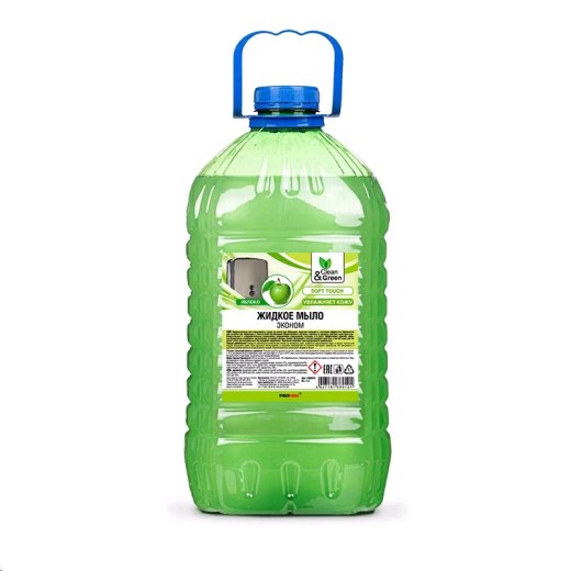 Мыло жидкое 5кг Clean&Green эконом яблоко