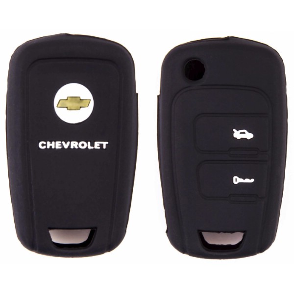 Чехол на ключ Chevrolet силиконовый (2 кнопки)