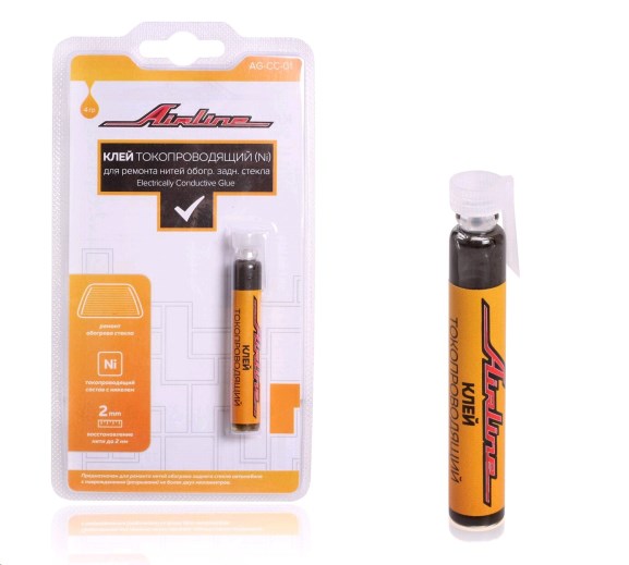 Клей токопроводящий для ремонта нитей обогрева заднего стекла 4мл
