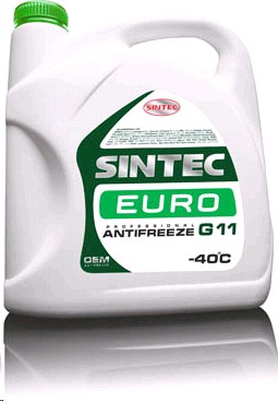 Антифриз Sintec EURO -40 G 11  5кг. зеленый