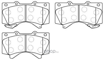 Колодки тормозные Toyota Land Cruiser 4.7 V8/4.5D V8 08) передние