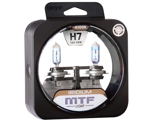 Лампа MTF H7-12-55 4100K Iridium NEW набор 2шт