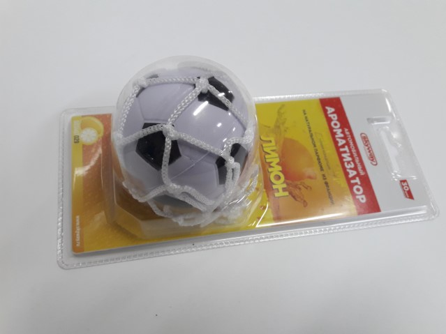 Ароматизатор-подвесной игрушка Футбольный мяч Лимон