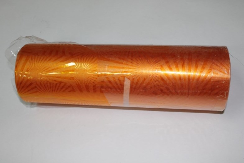 Пленка для бронирования фар с рисунком оранжевая 30 см. =цена за погонный метр=