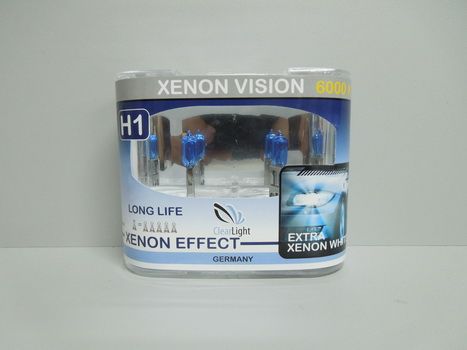 Лампа Clearlight H1-12-55 XenonVision Long Life 6000К ярко-белая из 2шт