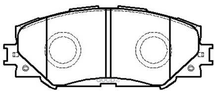 Колодки тормозные Toyota AURIS 06 =)/Corolla 02=)/RAV 4 06=) передние