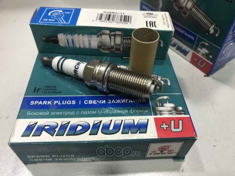 Свеча TORCH IRIDIUM+U для BMW 3/5/X1/X3/X5, MITSUBISHI Galant VII/Lancer VII/VIII/Outlander, NISSAN Pathfinder/Patro