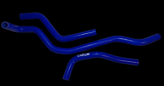 Патрубки радиатора отопителя Largus 8кл. синий силикон из 3шт