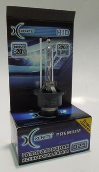 КСЕНОН лампа D2S 6000К Premium +20% Гарантия 2 года 1шт, XENITE