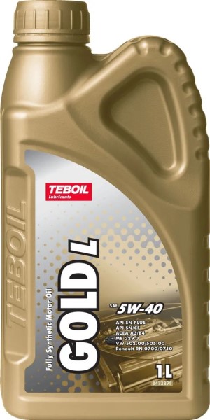 Масло моторное TEBOIL GOLD L 5W40 SN/SF Plus/CF (1л.) синт. (бенз. диз.)