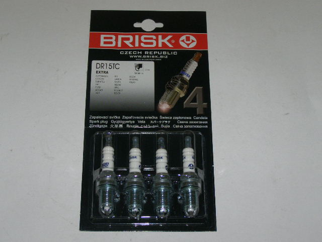 Свечи BRISK  Extra  DR15TC 3 электрод. RENAULT LOGAN K4M,  для ВАЗ 2112 16-ти клапанн. 0,8 (1329)