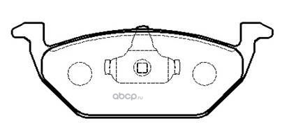 Колодки тормозные передние Audi A3 )03/VW G4/G5/Skoda OCTAVIA 1.4/1.6/1.9D